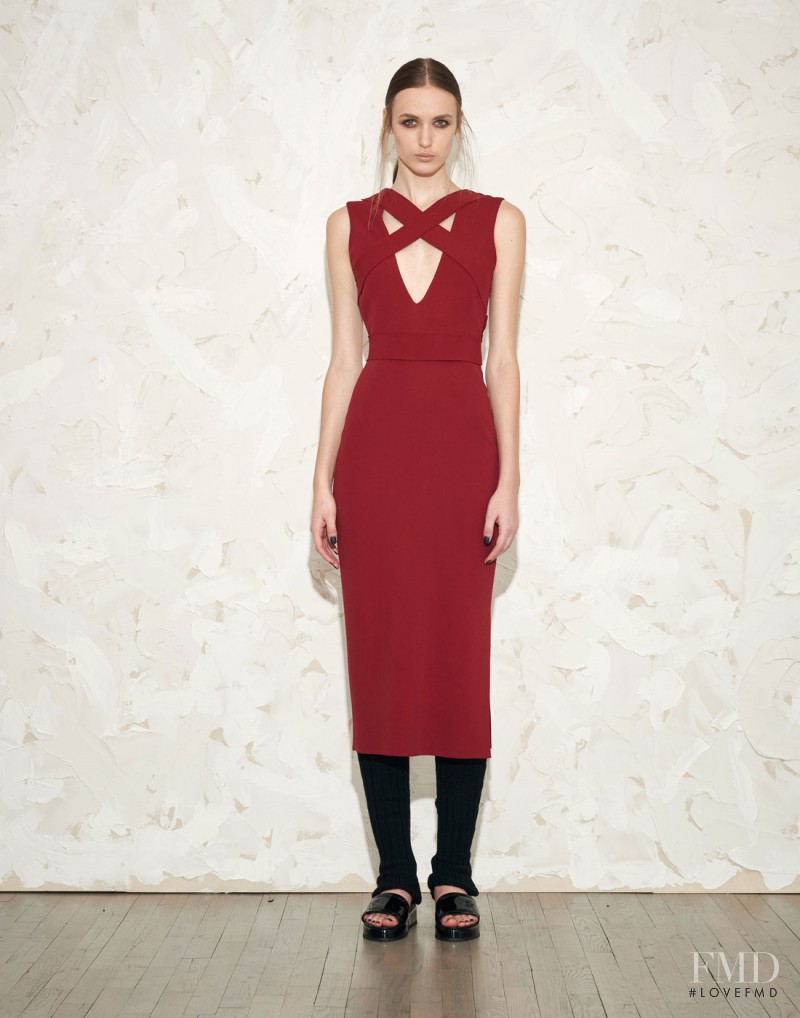 Stasha Yatchuk featured in  the Victor Alfaro fashion show for Autumn/Winter 2015