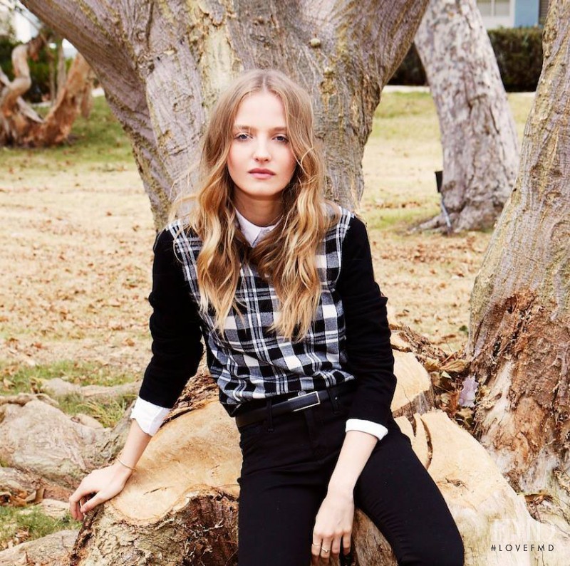 Amanda Norgaard featured in  the Joie lookbook for Autumn/Winter 2013