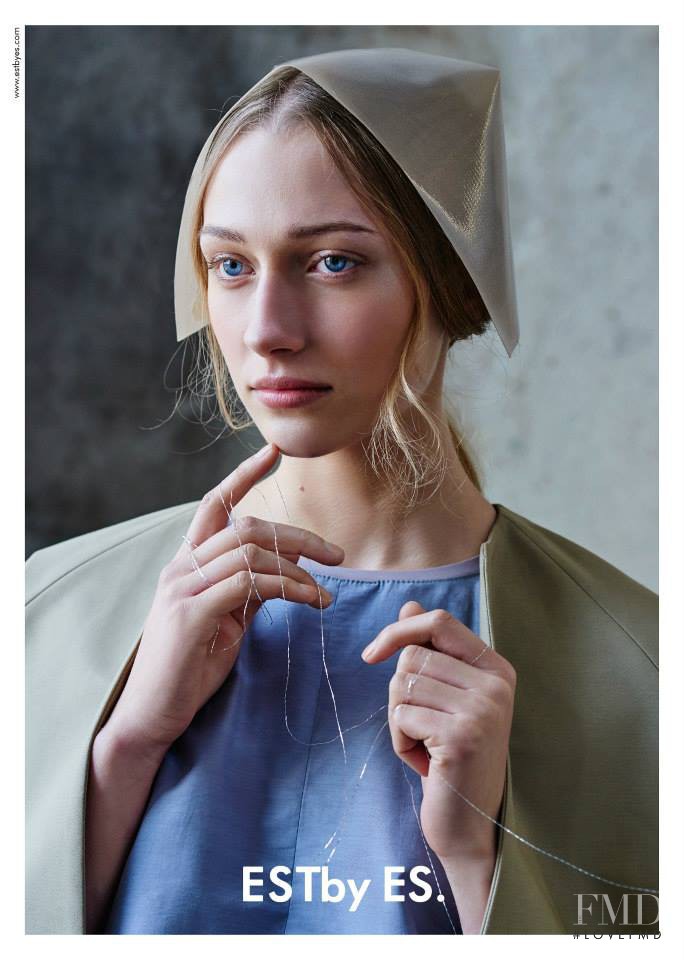 Julia Suszfalak featured in  the ESTby ES advertisement for Spring/Summer 2015