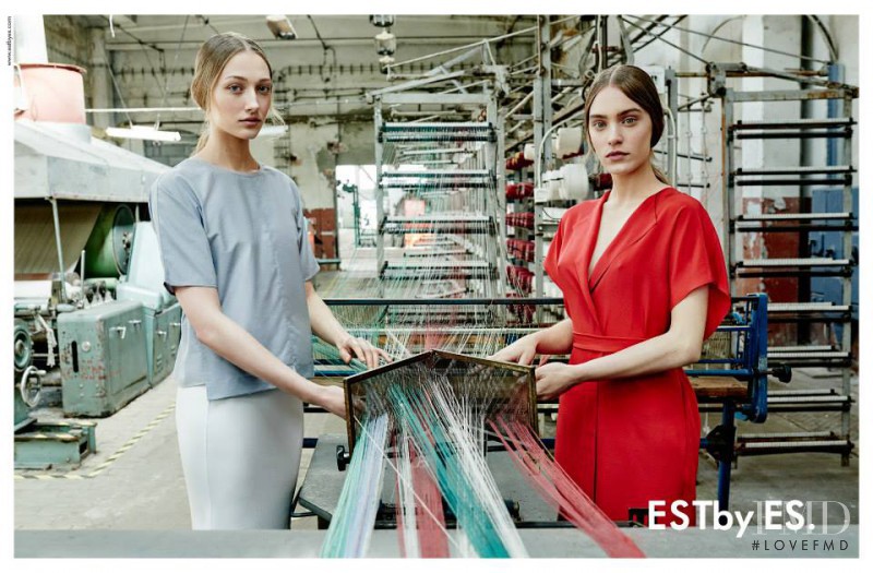 Alicja Kierczak featured in  the ESTby ES advertisement for Spring/Summer 2015