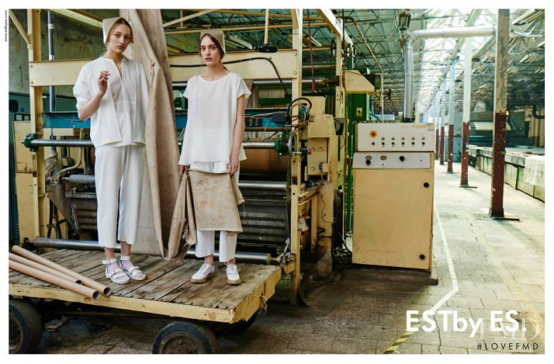 Alicja Kierczak featured in  the ESTby ES advertisement for Spring/Summer 2015