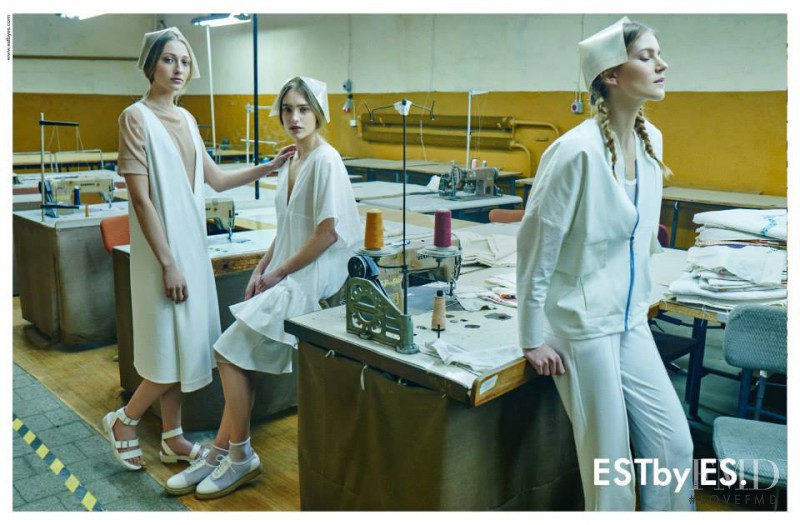 Alicja Kierczak featured in  the ESTby ES advertisement for Spring/Summer 2015