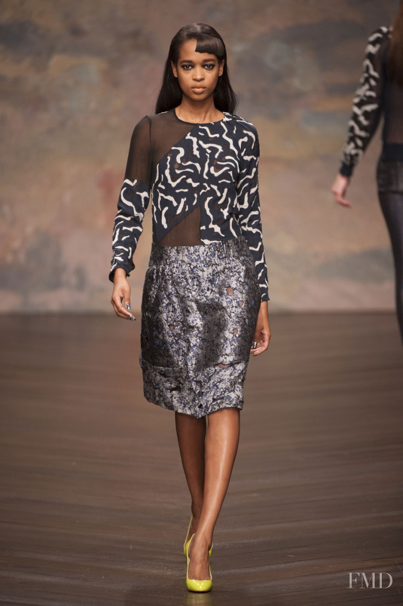 Marihenny Rivera Pasible featured in  the Michael van der Ham fashion show for Autumn/Winter 2013