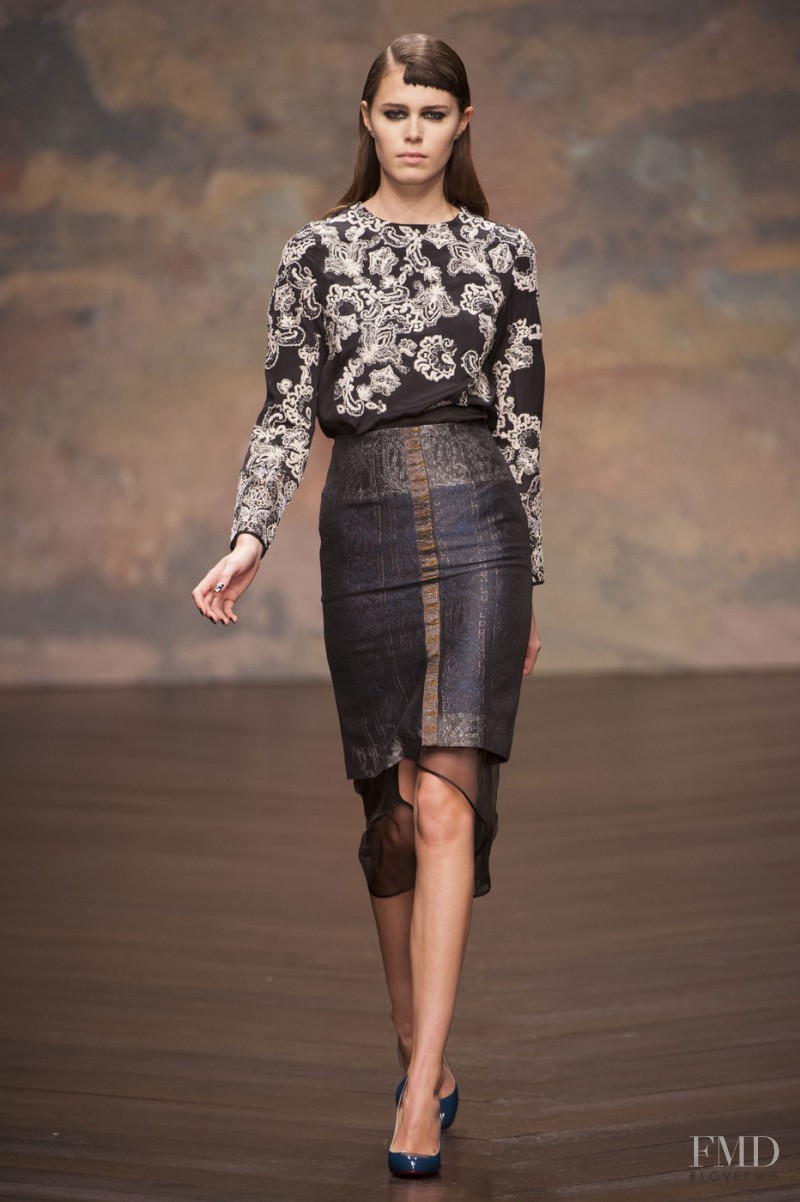 Amy Torrance featured in  the Michael van der Ham fashion show for Autumn/Winter 2013