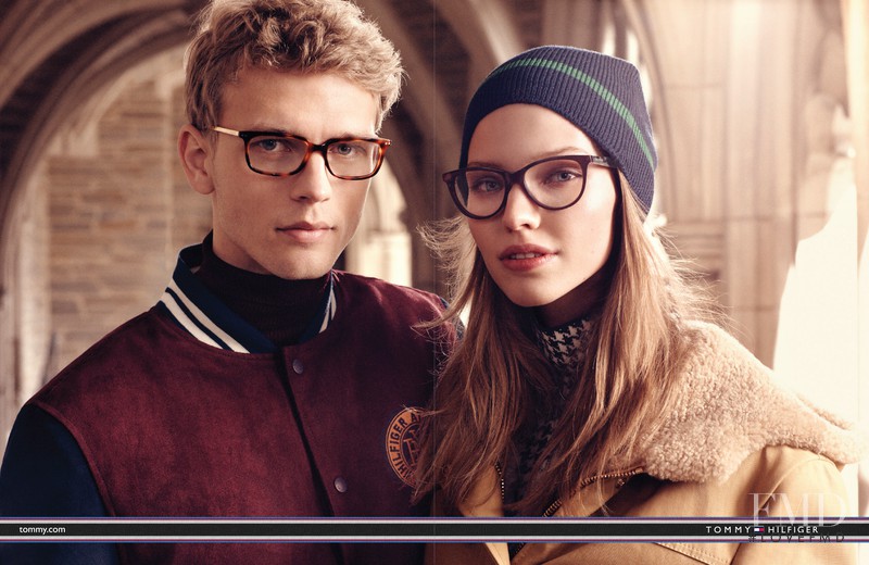 Sasha Luss featured in  the Tommy Hilfiger advertisement for Autumn/Winter 2013
