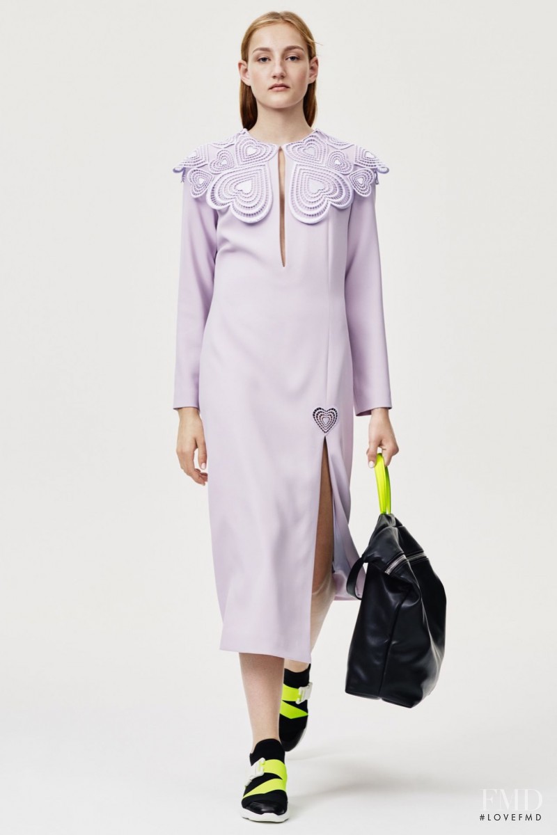Agnes Nieske featured in  the Christopher Kane fashion show for Resort 2016