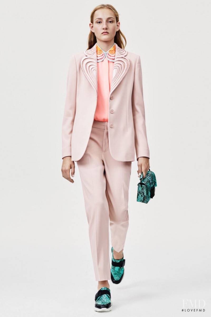 Agnes Nieske featured in  the Christopher Kane fashion show for Resort 2016