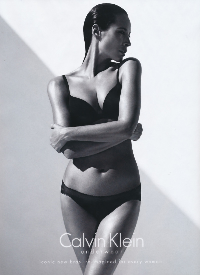 Christy Turlington featured in  the Calvin Klein Underwear advertisement for Autumn/Winter 2013