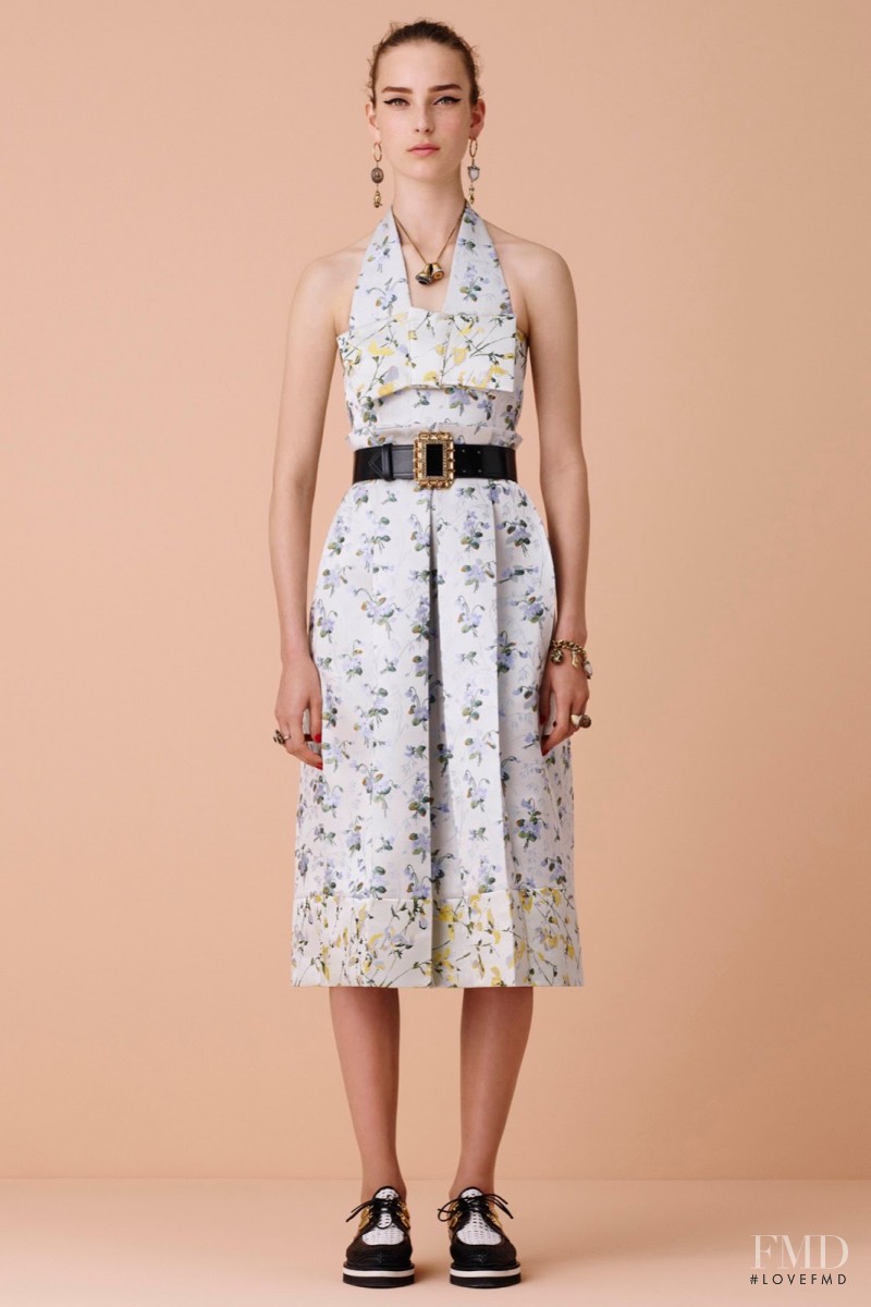 Julia Bergshoeff featured in  the Alexander McQueen lookbook for Resort 2016