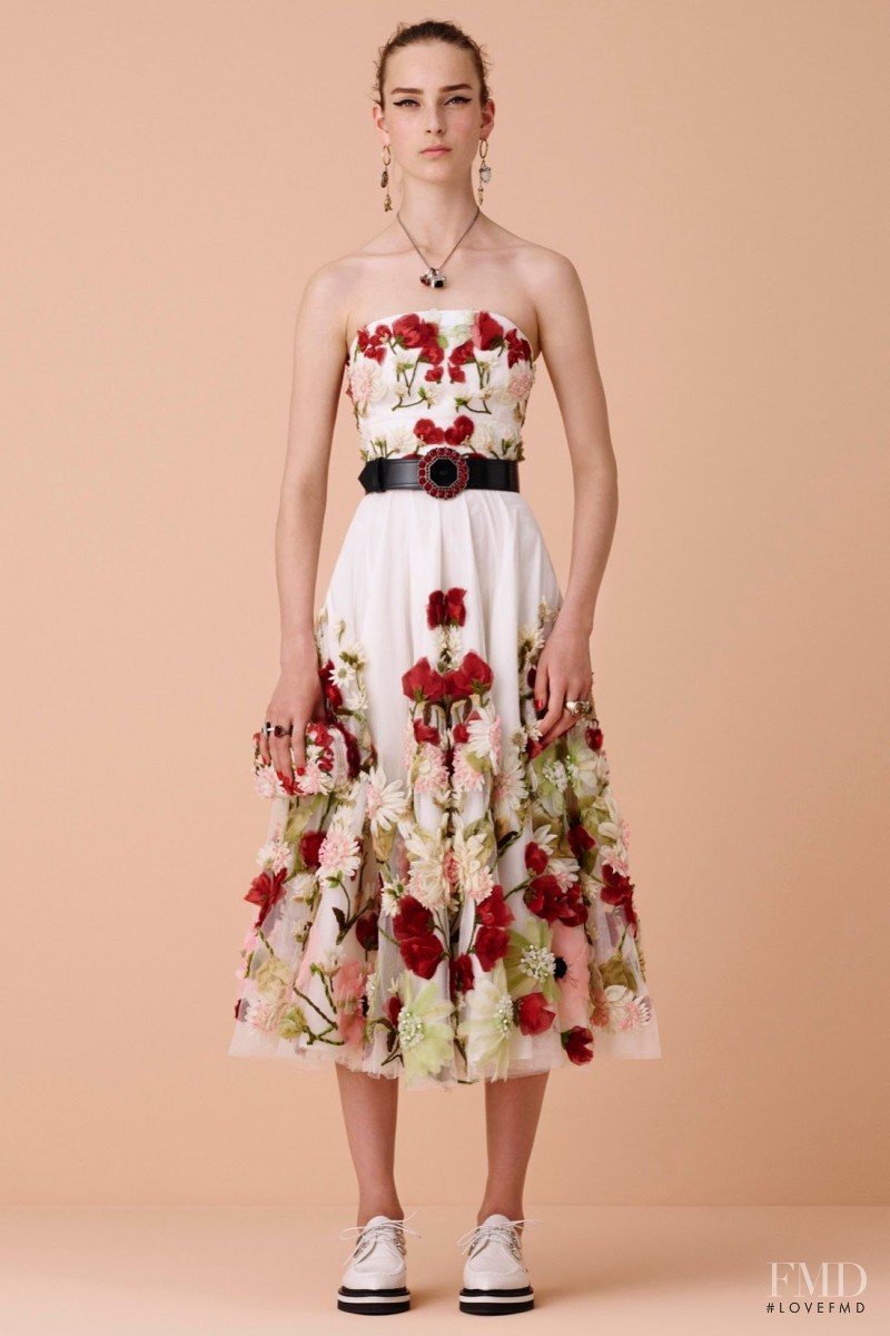 Julia Bergshoeff featured in  the Alexander McQueen lookbook for Resort 2016