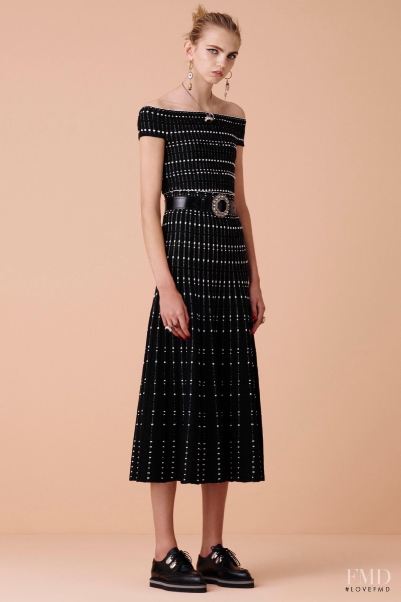 Molly Bair featured in  the Alexander McQueen lookbook for Resort 2016