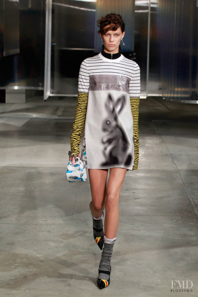 Lexi Boling featured in  the Prada fashion show for Resort 2016
