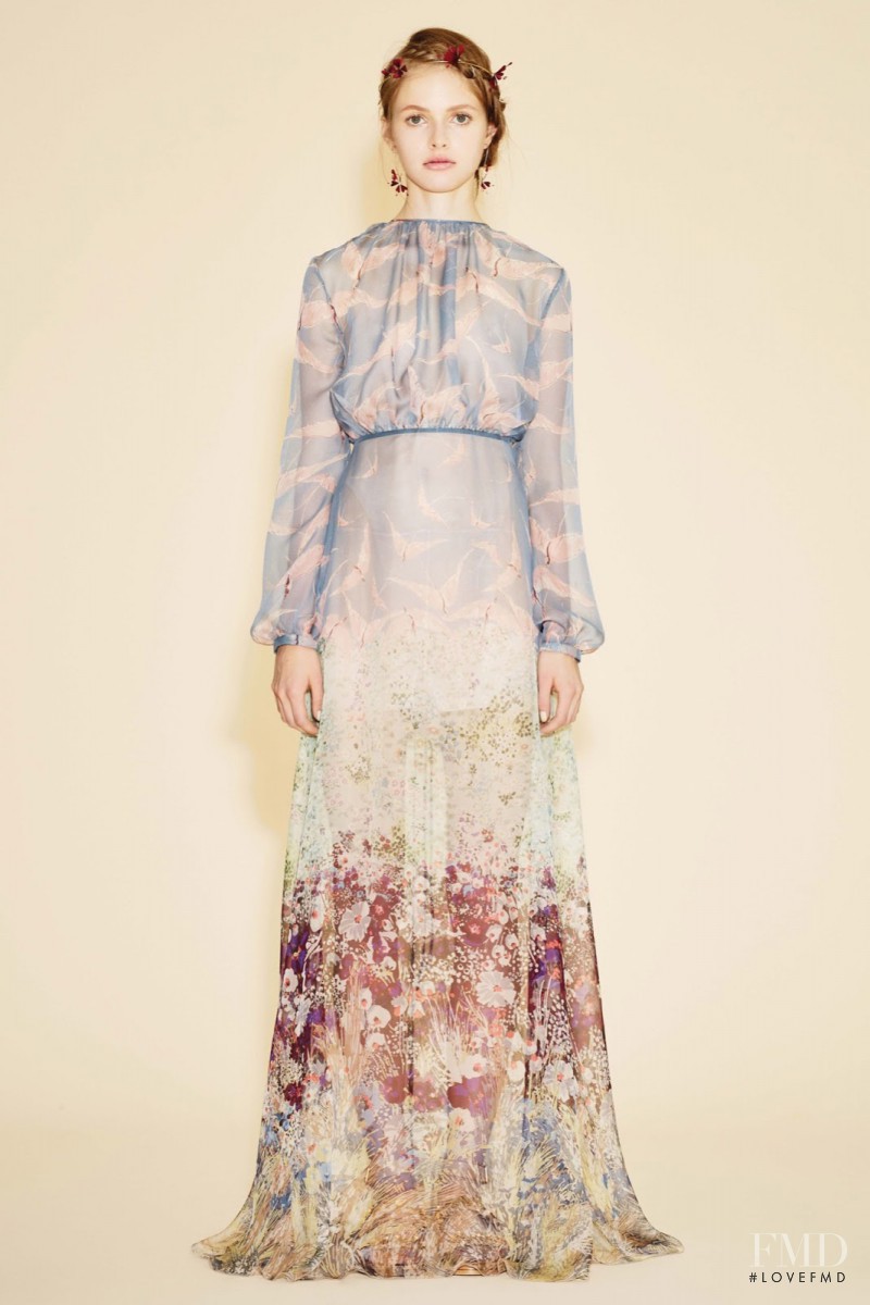 Avery Blanchard featured in  the Valentino lookbook for Resort 2016