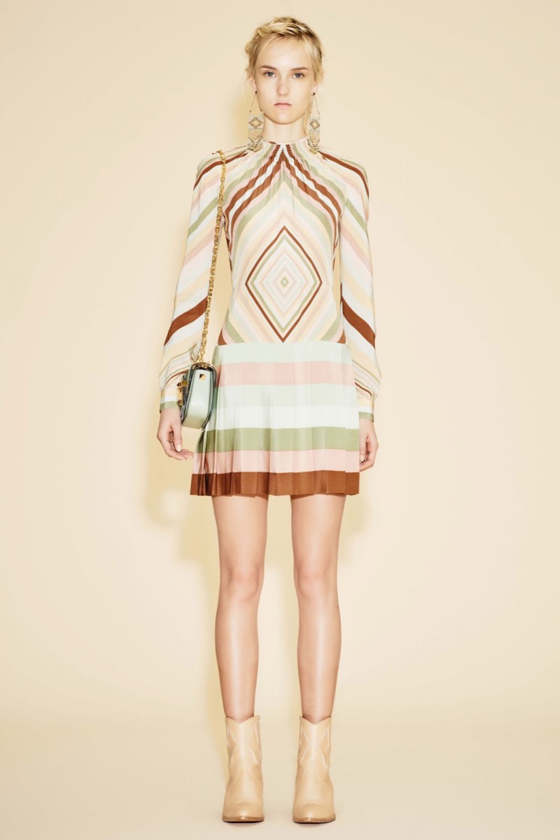 Harleth Kuusik featured in  the Valentino lookbook for Resort 2016