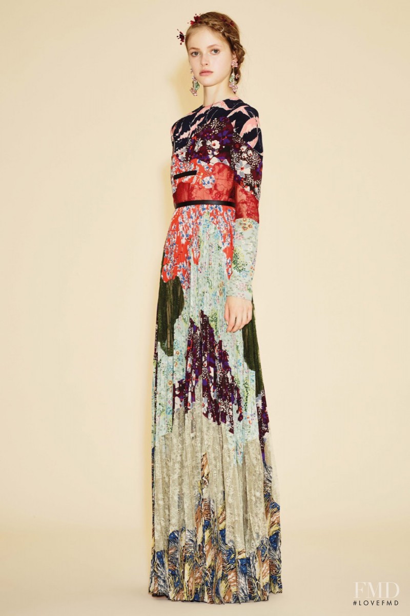 Avery Blanchard featured in  the Valentino lookbook for Resort 2016