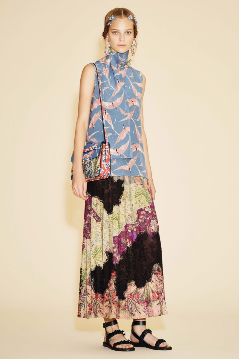 Nimuë Smit featured in  the Valentino lookbook for Resort 2016