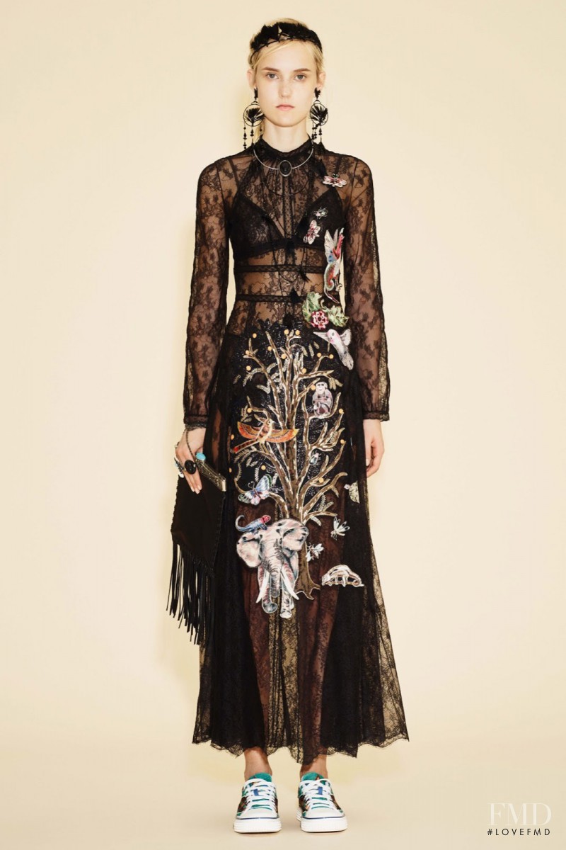 Harleth Kuusik featured in  the Valentino lookbook for Resort 2016