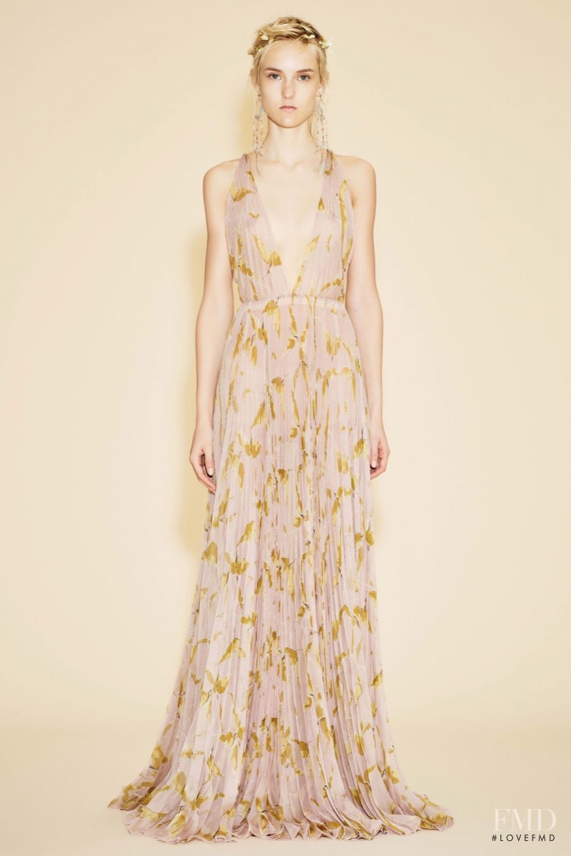 Harleth Kuusik featured in  the Valentino lookbook for Resort 2016