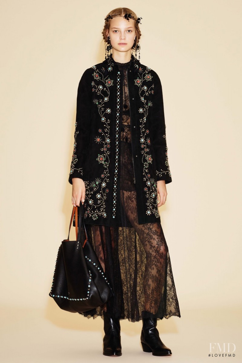 Nimuë Smit featured in  the Valentino lookbook for Resort 2016