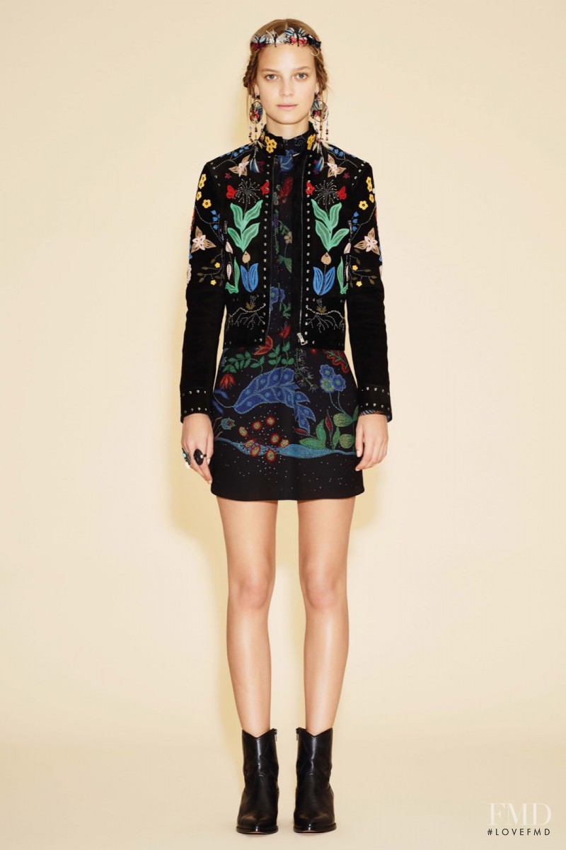 Nimuë Smit featured in  the Valentino lookbook for Resort 2016