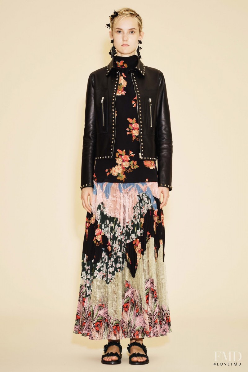 Harleth Kuusik featured in  the Valentino lookbook for Resort 2016