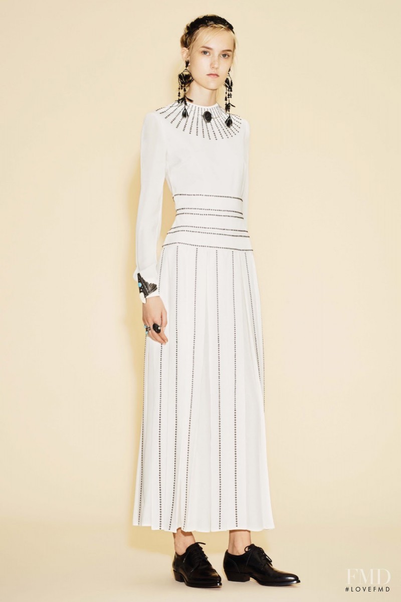 Harleth Kuusik featured in  the Valentino lookbook for Resort 2016