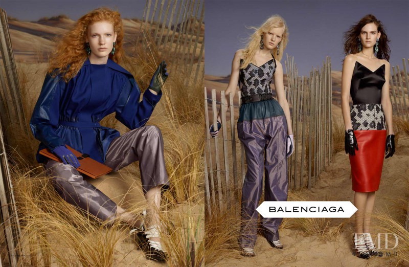 Anniek Kortleve featured in  the Balenciaga advertisement for Fall 2012