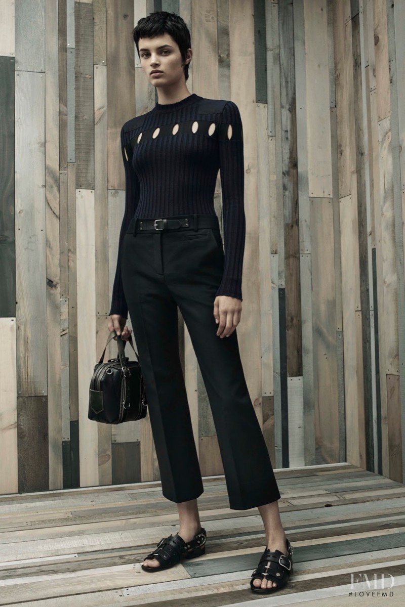 Isabella Emmack featured in  the Alexander Wang lookbook for Resort 2016