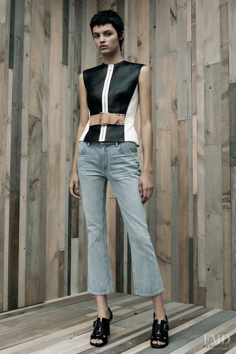 Isabella Emmack featured in  the Alexander Wang lookbook for Resort 2016