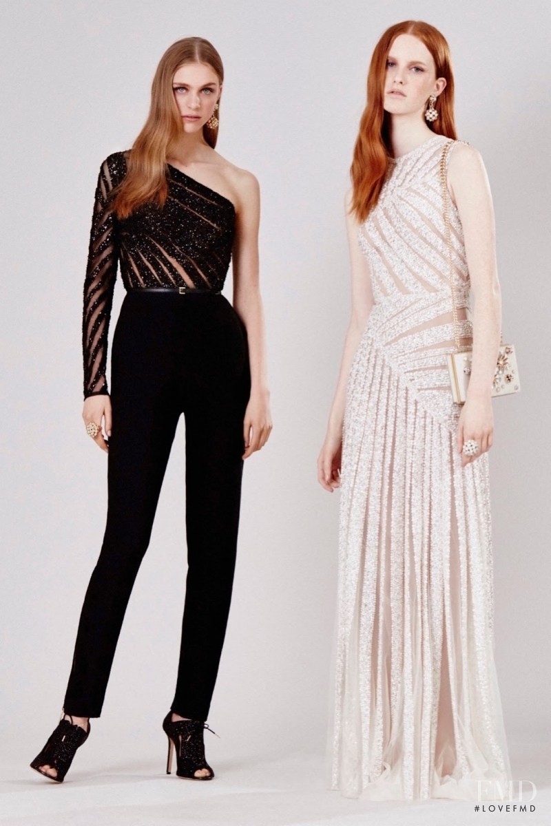 Ine Neefs featured in  the Elie Saab lookbook for Resort 2015