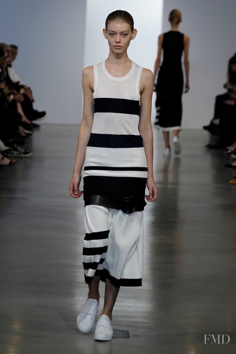 Ondria Hardin featured in  the Calvin Klein 205W39NYC fashion show for Resort 2016