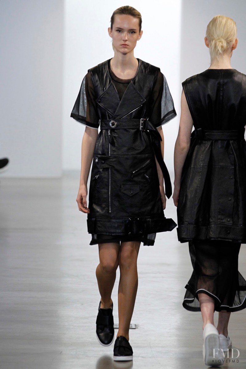 Harleth Kuusik featured in  the Calvin Klein 205W39NYC fashion show for Resort 2016