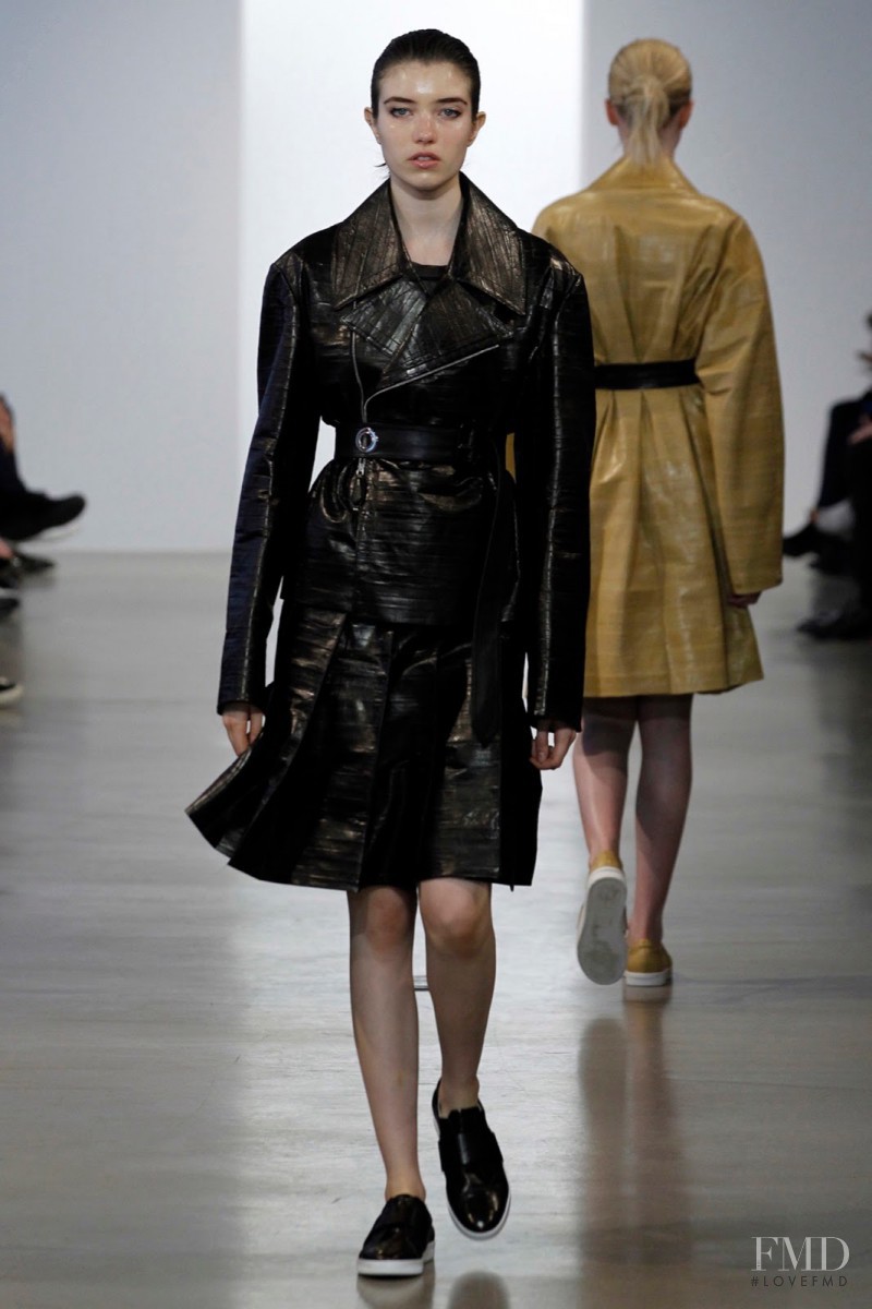 Grace Hartzel featured in  the Calvin Klein 205W39NYC fashion show for Resort 2016