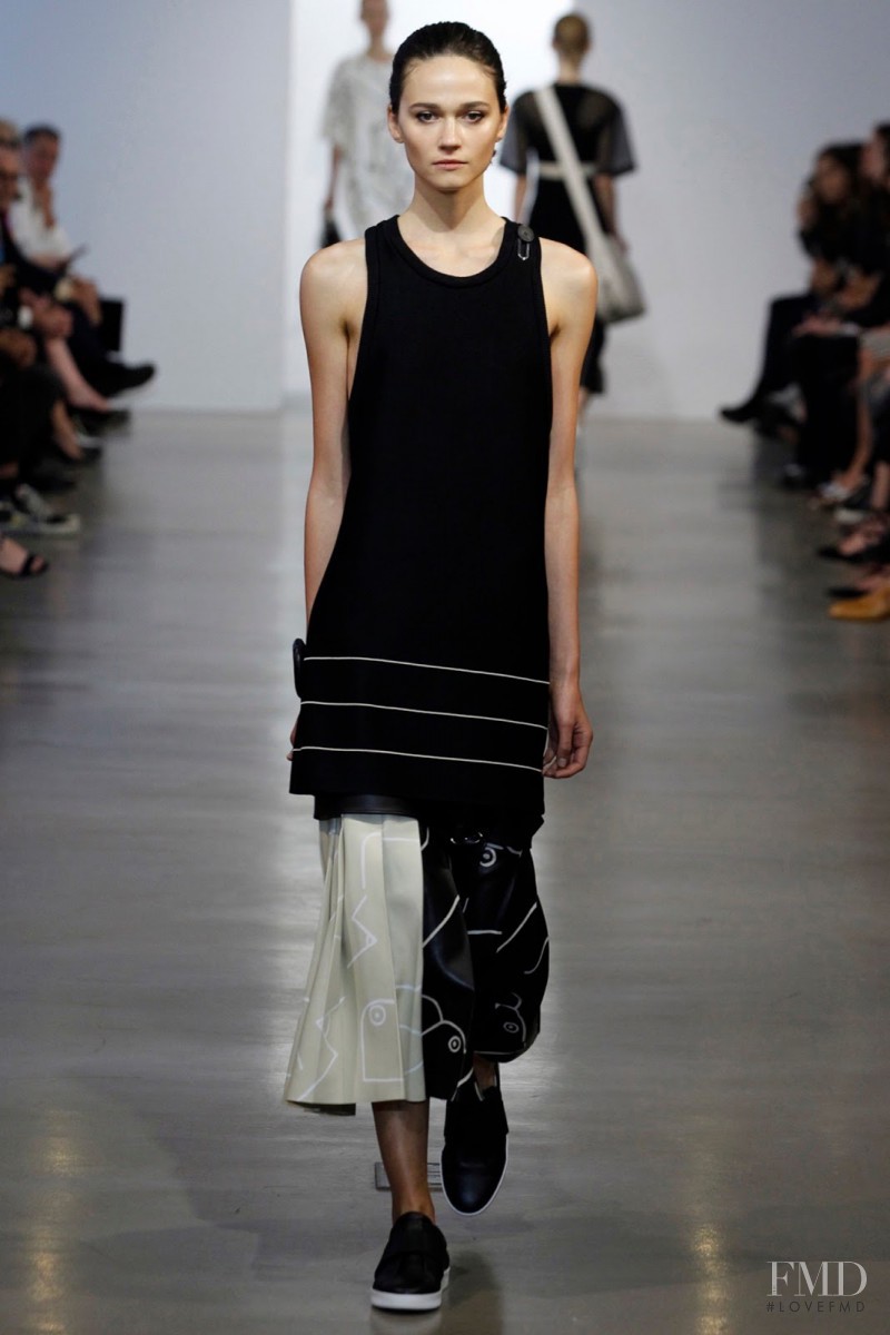 Rachel Finninger featured in  the Calvin Klein 205W39NYC fashion show for Resort 2016