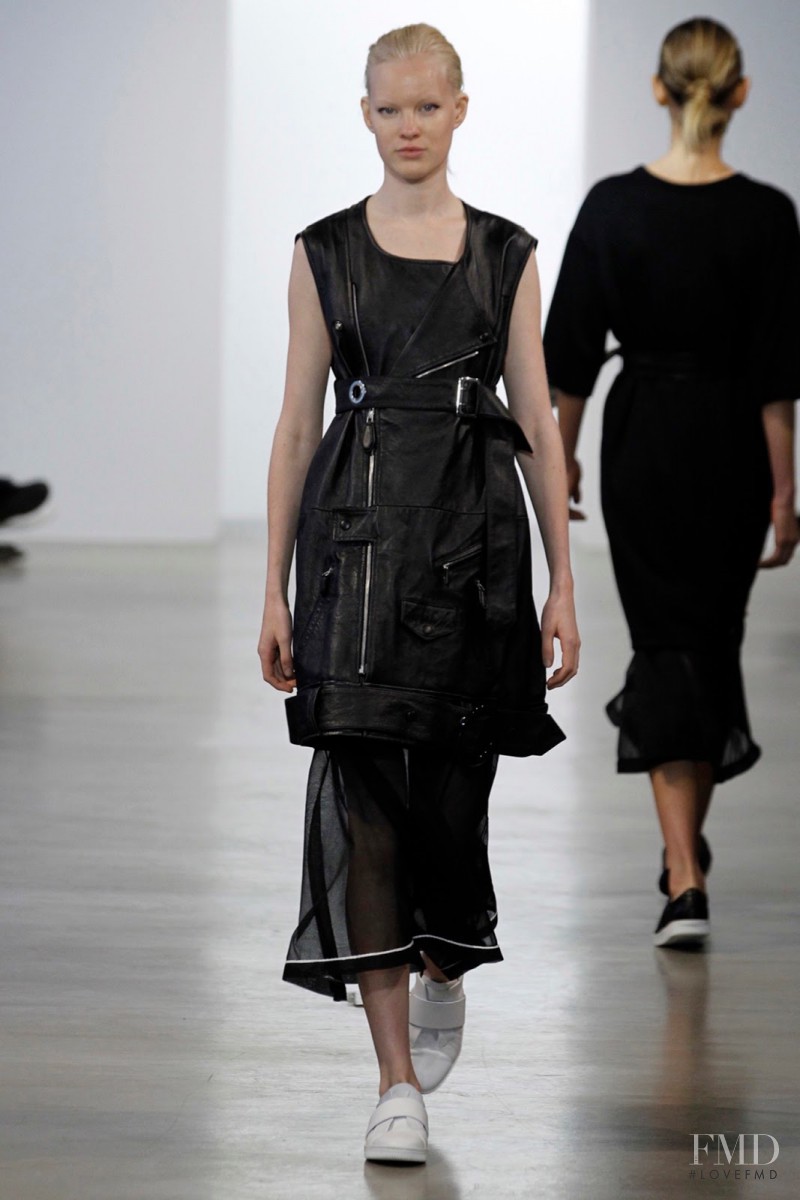 Linn Arvidsson featured in  the Calvin Klein 205W39NYC fashion show for Resort 2016