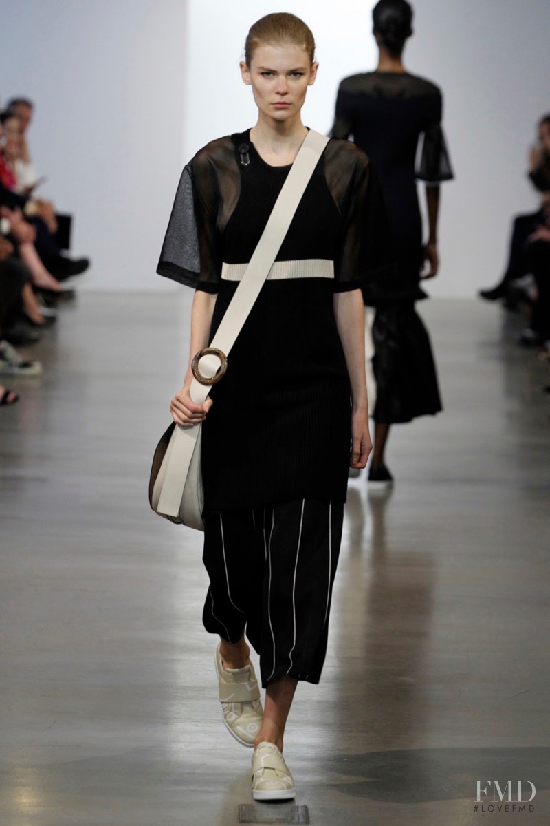 Alexandra Elizabeth Ljadov featured in  the Calvin Klein 205W39NYC fashion show for Resort 2016