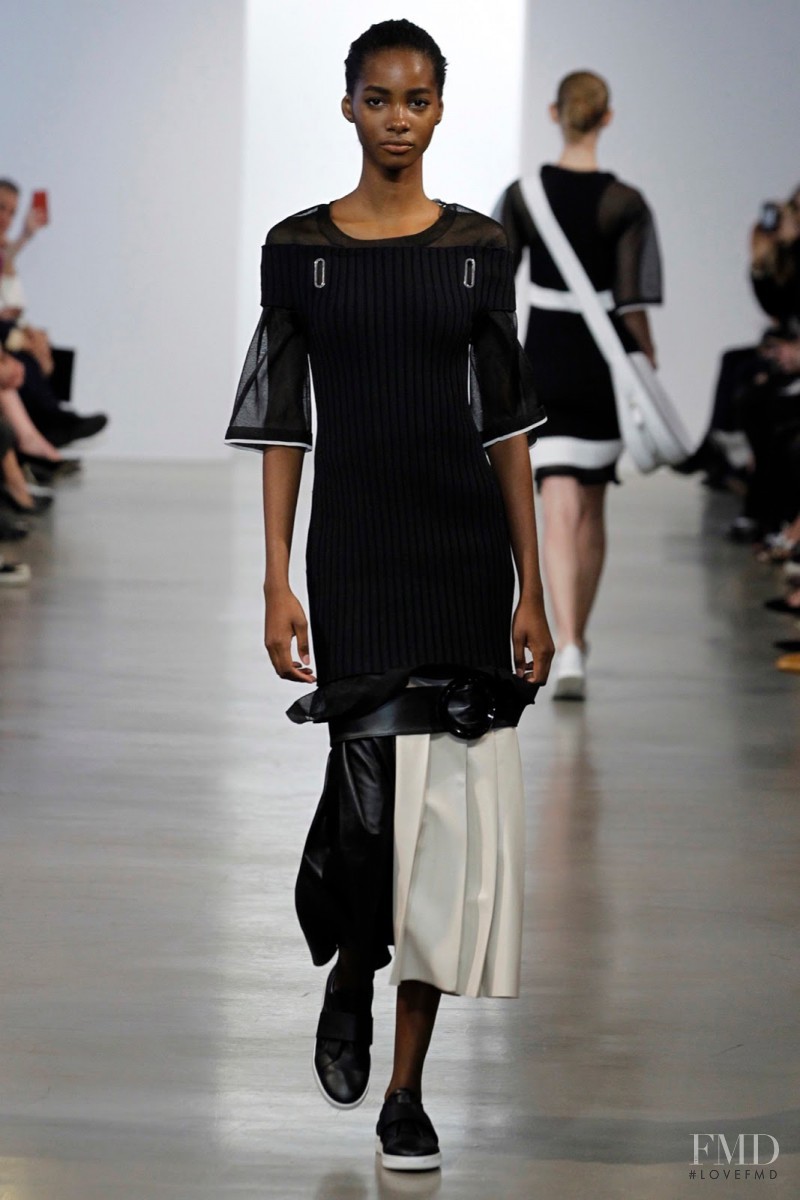 Tami Williams featured in  the Calvin Klein 205W39NYC fashion show for Resort 2016