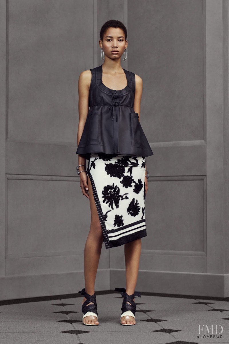 Lineisy Montero featured in  the Balenciaga lookbook for Resort 2016