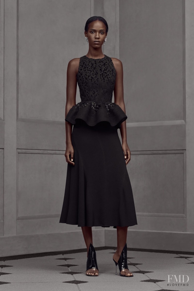 Leila Ndabirabe featured in  the Balenciaga lookbook for Resort 2016