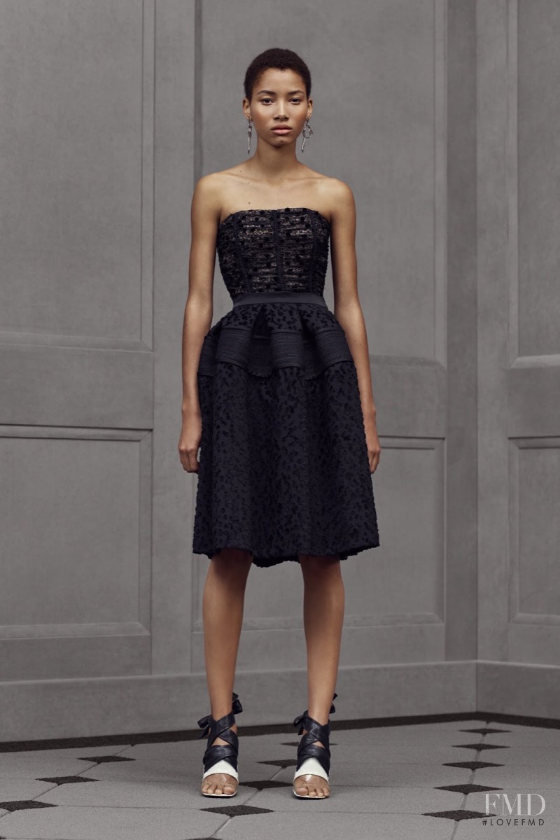 Lineisy Montero featured in  the Balenciaga lookbook for Resort 2016