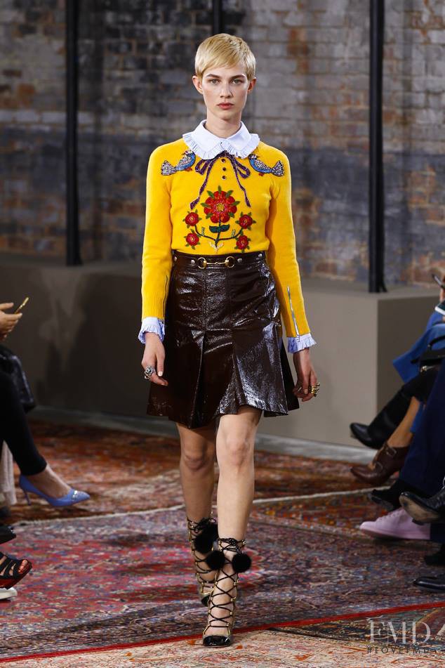 Harmony Boucher featured in  the Gucci fashion show for Resort 2016