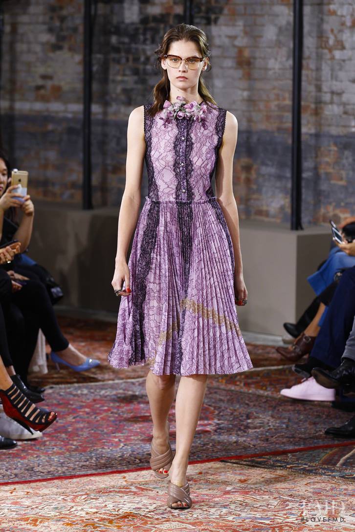 Angel Rutledge featured in  the Gucci fashion show for Resort 2016