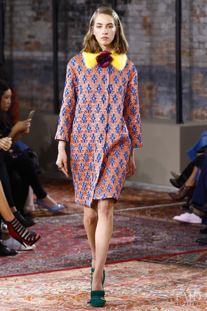 Ria Serebryakova featured in  the Gucci fashion show for Resort 2016