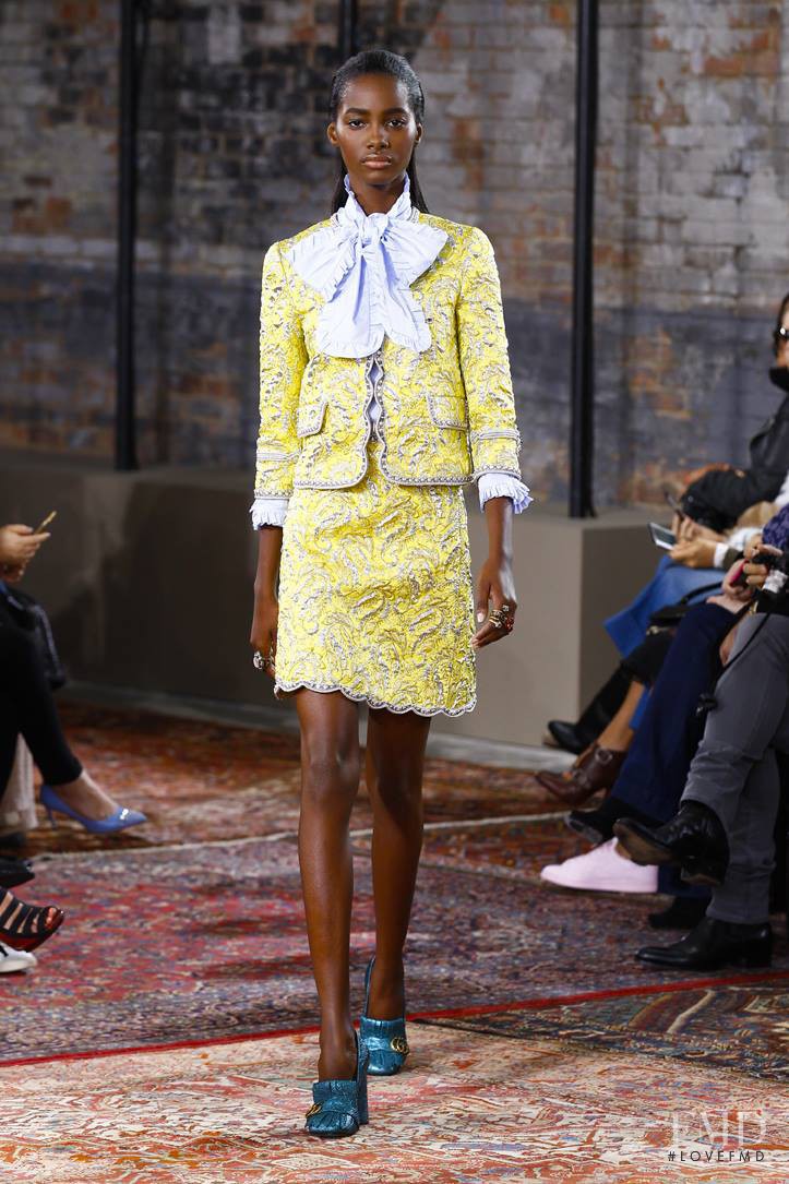 Tami Williams featured in  the Gucci fashion show for Resort 2016