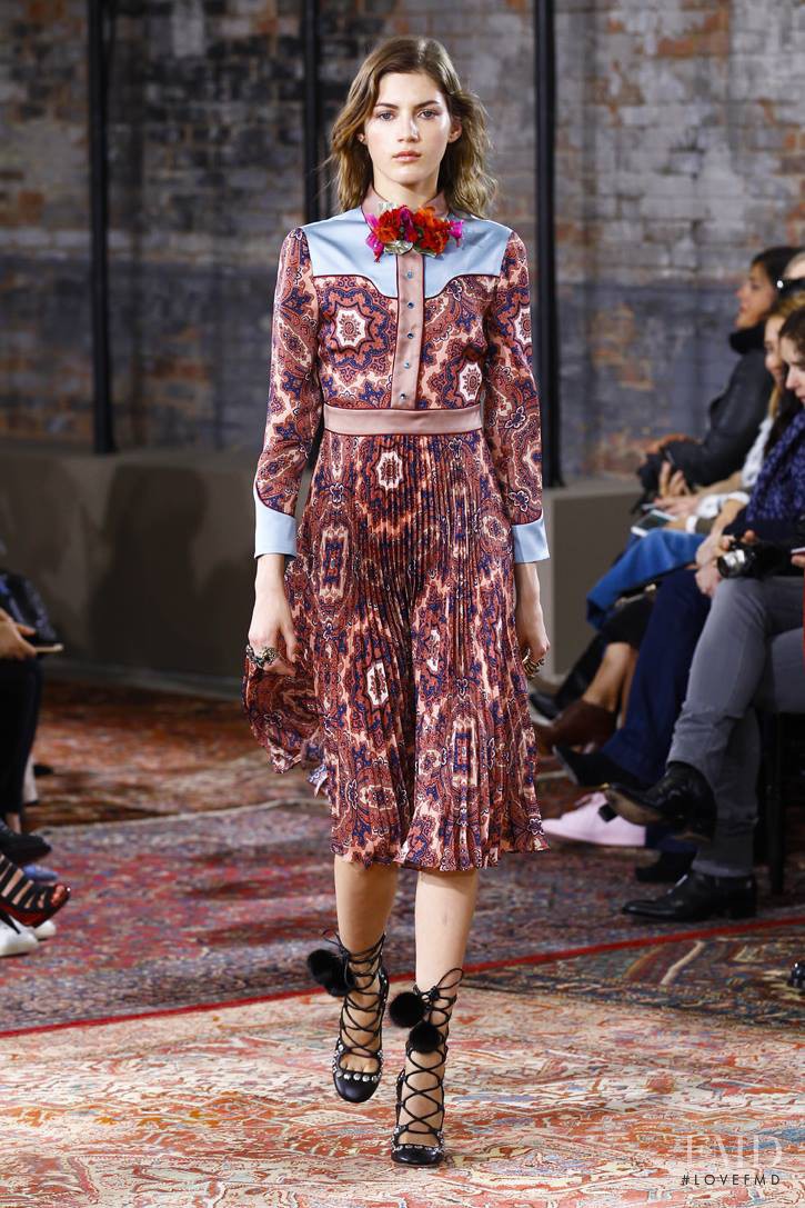 Valery Kaufman featured in  the Gucci fashion show for Resort 2016