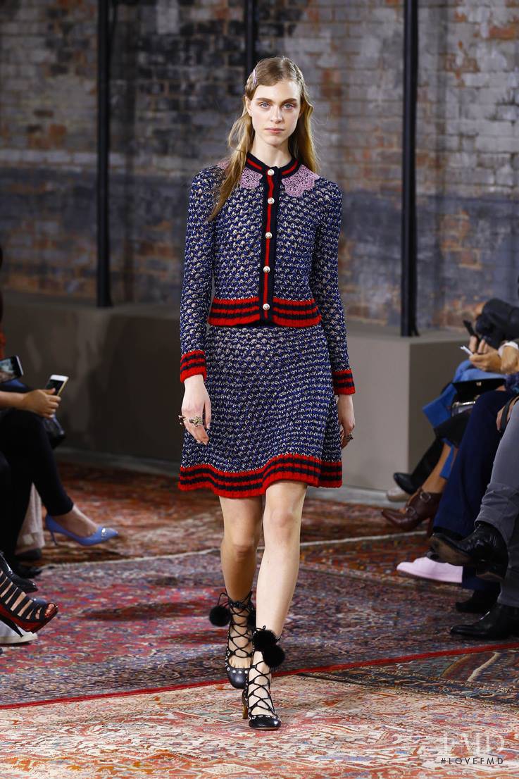 Hedvig Palm featured in  the Gucci fashion show for Resort 2016