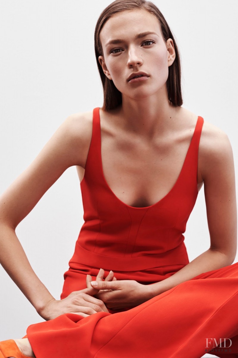 Sophia Ahrens featured in  the Narciso Rodriguez lookbook for Resort 2016