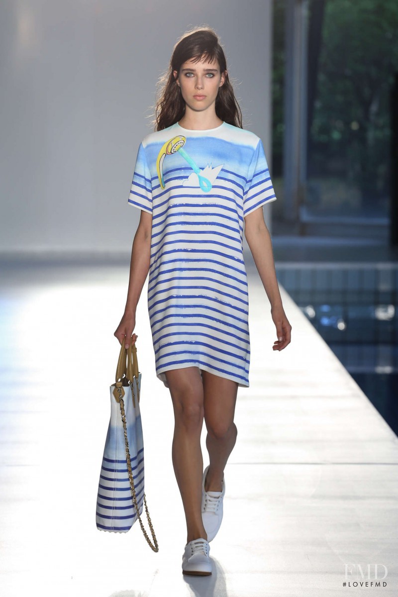Robin Van Halteren featured in  the Hogan fashion show for Spring/Summer 2015