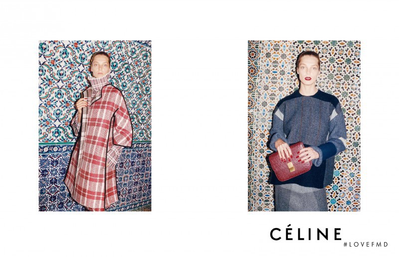 Daria Werbowy featured in  the Celine advertisement for Autumn/Winter 2013
