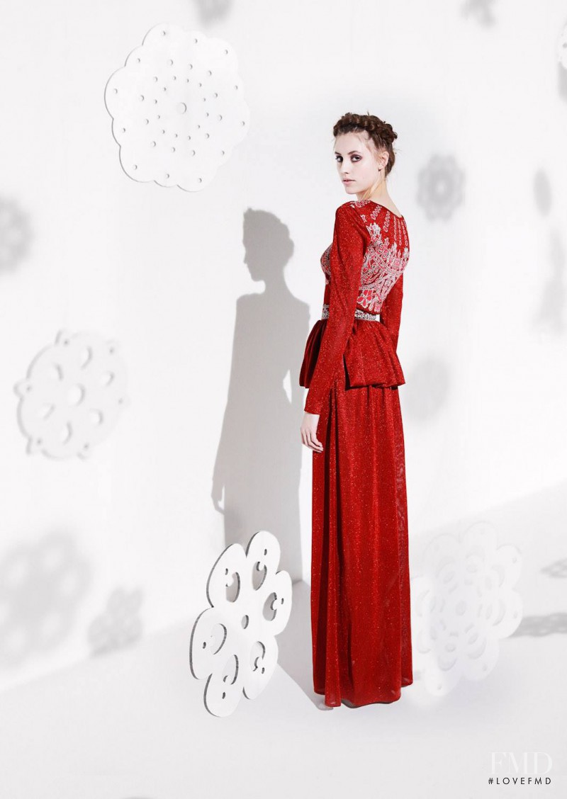 Marie Kapferer featured in  the Ekaterina Kukhareva lookbook for Autumn/Winter 2014